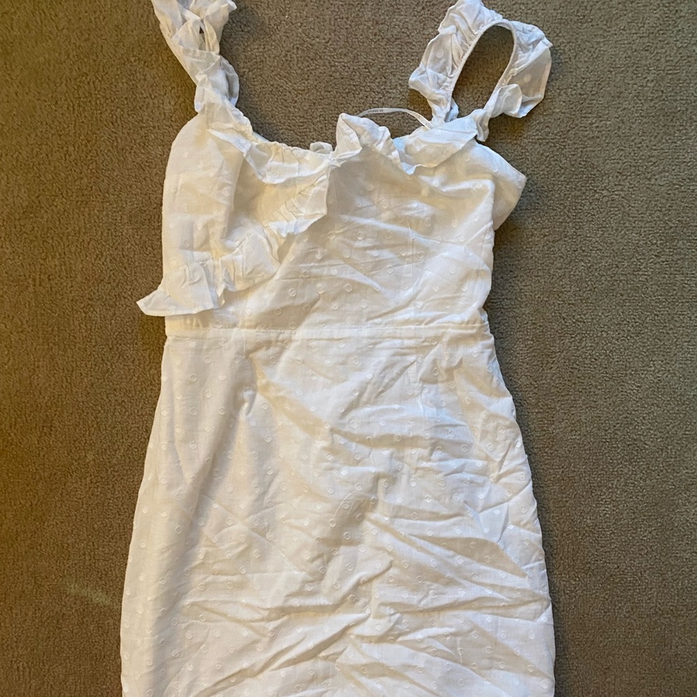 White mini dress